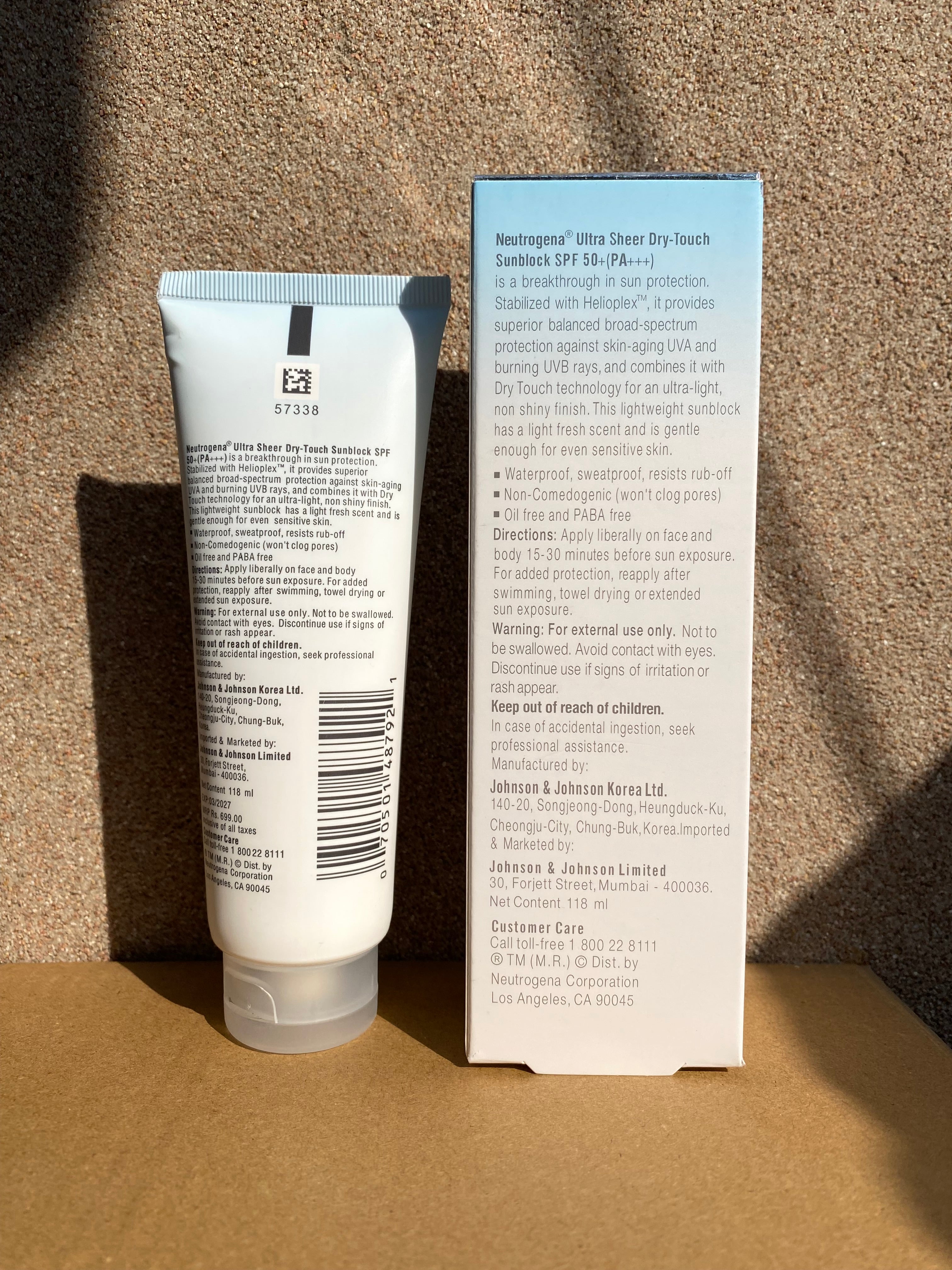 Neutrogena Ultra Sheer Dry Touch Sunblock SPF 50+ (large size ) - Classy Touch Pk