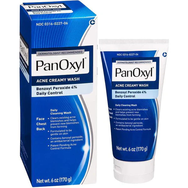 PanOxyl® Acne Creamy Wash Benzoyl Peroxide  4% 156g - Classy Touch Pk
