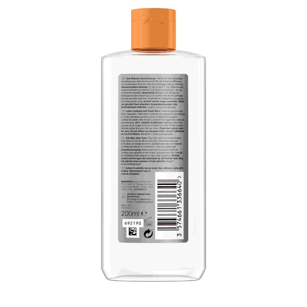 Neutrogena Anti- Mitesser  lotion tonifiante toner 200ml - Classy Touch Pk