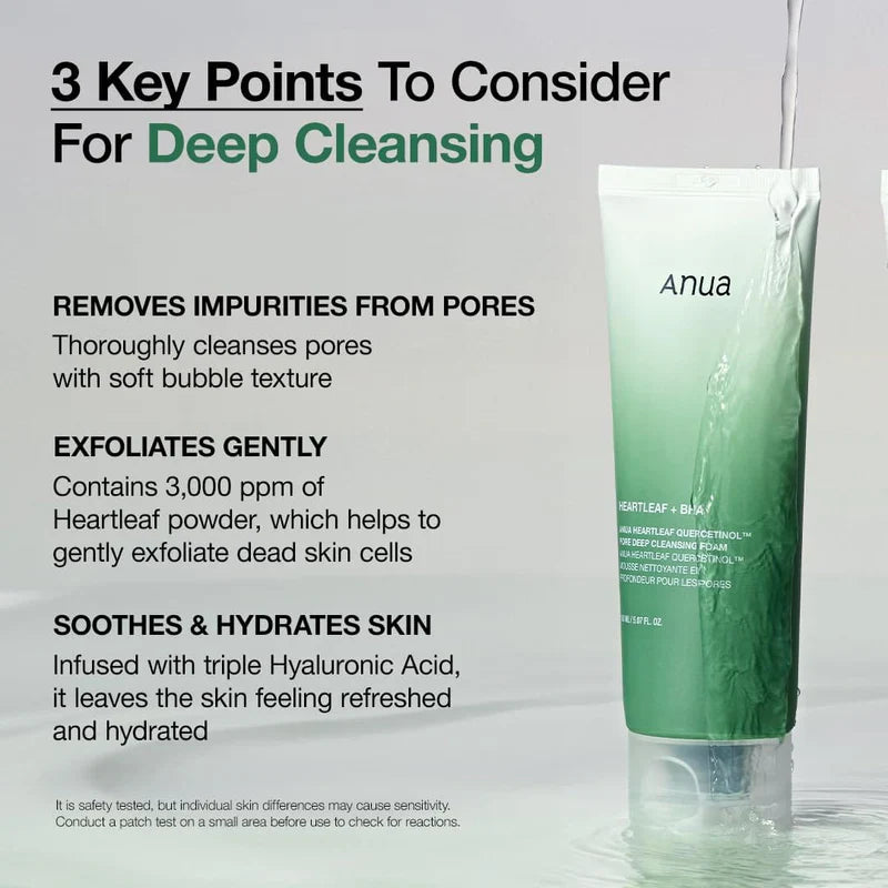 Anua Heartleaf + BHA Pore Deep Cleansing Foam 150ml