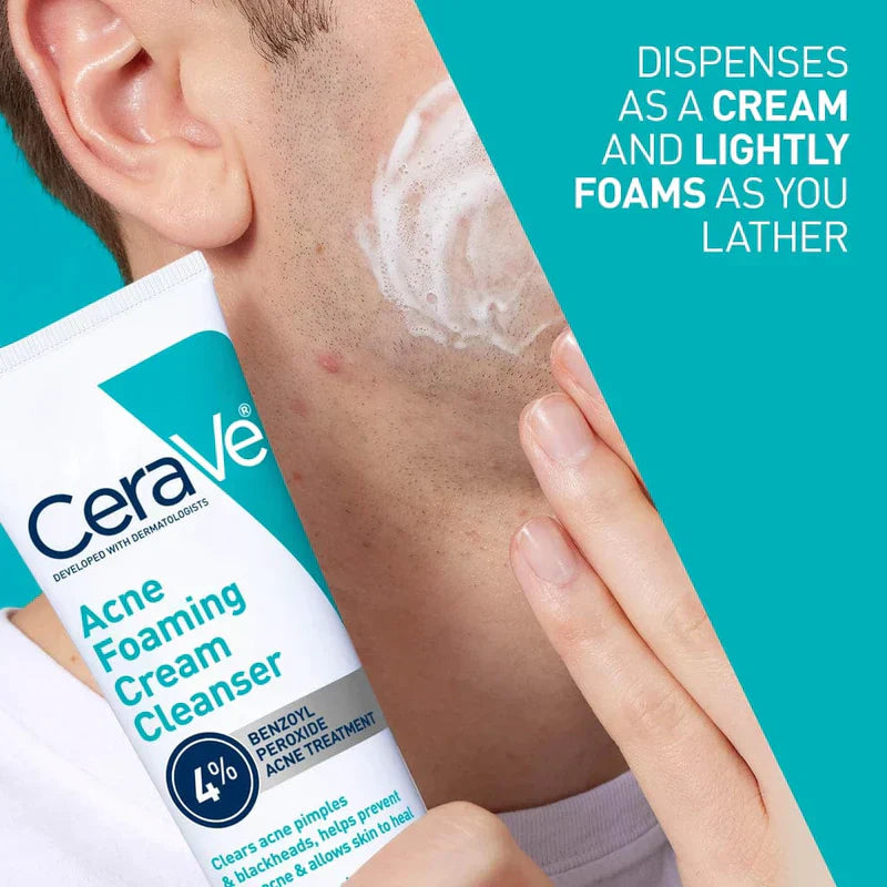CeraVe Acne Foaming Cream Cleanser