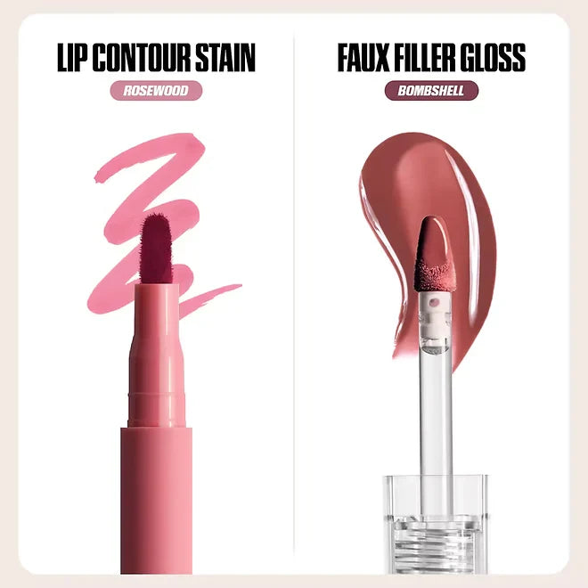 Huda BeautyMake Out Sesh Lip Stain and Lip Gloss Duo