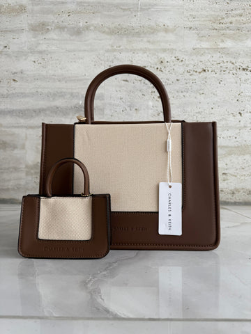 CHARLES & KEITH BAG ( BROWN )