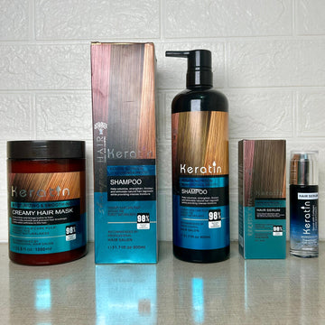Keratin Nutrition Moisturizing & Smooth Shampoo + conditioner + Hair Serum + Creamy Mask (DEAL 10% OFF) - Classy Touch Pk