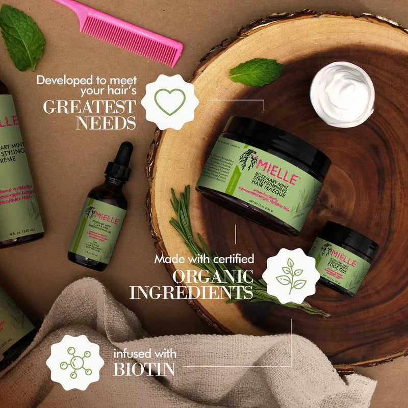 MIELLE Rosemary Mint Strengthening Hair Masque