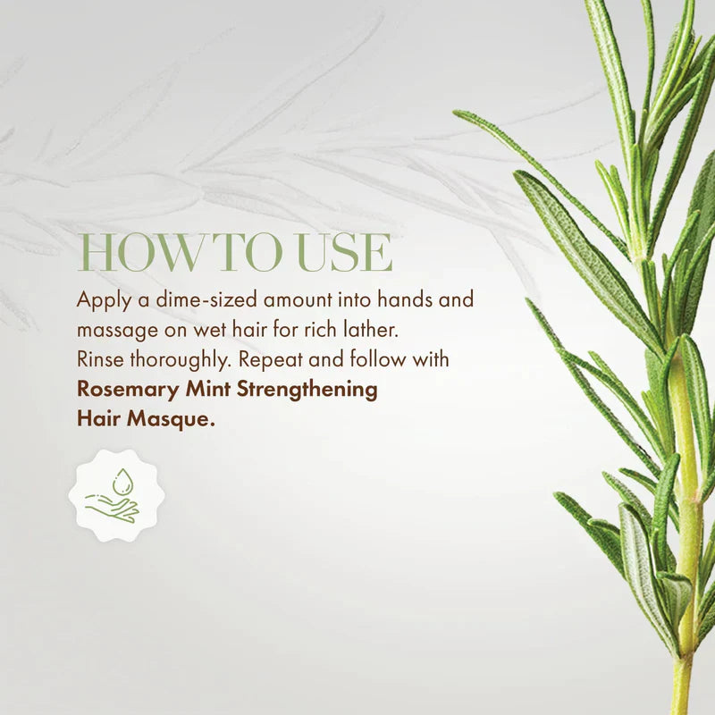 MIELLE Rosemary Mint Strengthening Shampoo