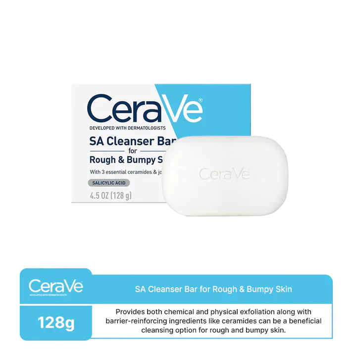 CeraVe SA Cleanser Bar for Rough & Bumpy Skin – 128g