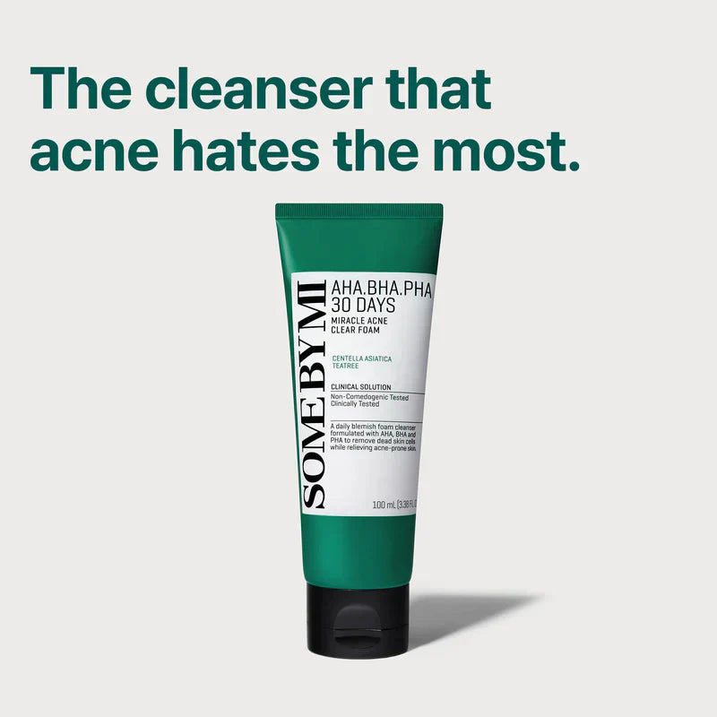 SOME BY MI AHA BHA PHA 30 Days Miracle Acne Clear Foam 100ml