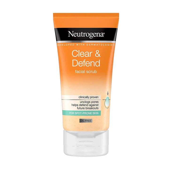 Neutrogena Clear & Defend Facial Scrub - Classy Touch Pk