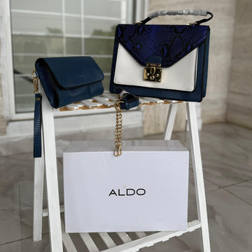 ALDO HANDBAG (BLUE )